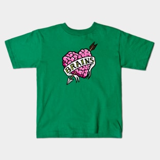 Love Brains Kids T-Shirt